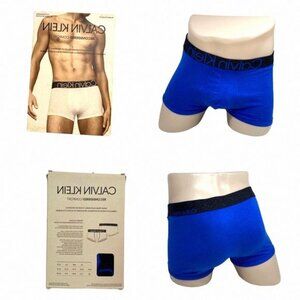 💖MEGA SALE💖Calvin Klein Reconsidered Boxer Brief Blue Cotton NB2682401 Mens